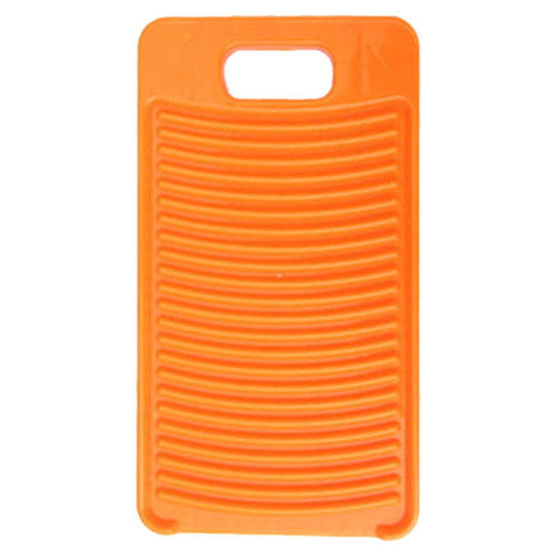 MAOYE Plastic Mini Washboard Washing Board for Kids Shirts Clean Laundry Lime (Orange) - Image 1